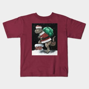 Santasaurus Kids T-Shirt